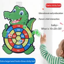 1pc Non-Woven Fabric Dart Board Toy, Creative Cartoon Elephant Design, Indoor/Outdoor Sports Fun Multi-Player Party Game Toy, Christmas, Thanksgiving Party Holiday Game Gift - Multicolor - View 12