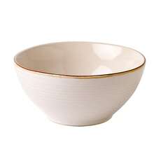 Antique White Stoneware Dinnerware Collection, 12-Piece Set Including Plates And Bowls, Serving 4 People - White - View 4