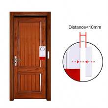 Lancoon Paquete De 2 Alarmas para Ventana De Puerta Control Remoto Inalambrico Sensor Magnetico De  para El Hogar Timbre Antirrobo Alerta Fuerte para Casa Apartamento Garaje Piscina - Blanco - Ver 3