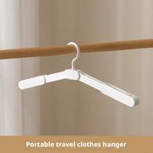 3个/1个可折叠衣架，旅行衣架带夹子，便携式，无缝，防滑加厚，多功能晾衣架 - 彩色 - 查看 11