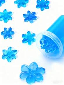 1/2/3片装厕所除臭凝胶，厕所清洁剂，厕所凝胶印章香氛，包含不同颜色和香味，空气清新剂和厕所花，颜色随机发货 - 紫色 - 查看 8