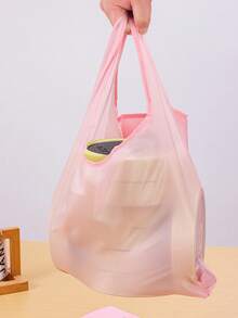 可折叠牛津布方形手提袋，可重复使用的涤纶手提包，可定制创意化妆包 - 彩色 - 查看 9