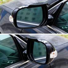 2件装汽车后视镜雨罩，通用型侧视镜雨挡，带通风口设计，防雨防雪遮阳罩，通用型汽车后视镜雨眉罩，适用于汽车后视镜 - A - 查看 3