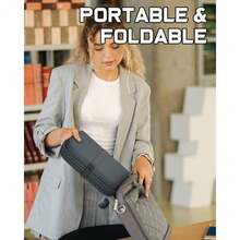 2026-New-Gel Seat Cushion Portable Travel Cushion For Long Sitting Thick And Foldable 14.5" X 10.5" Large Size Chair Seat Cushion For Office Chair Car Wheelchair Relief Sciatica Coccyx Pain - 灰色 - 查看 7