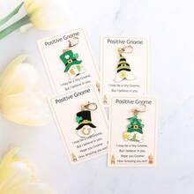 4pcs New Style Inspiration Dwarf Keychain Set | Dwarf Day Pendant, Suitable For Men And Women, Friends And Colleagues - With Lobster Buckle, Zinc Alloy, Perfect St. Patrick's Day And Easter Gift, Phone Case, Decorative Car Rearview Mirror Penda - Multicolor - View 4