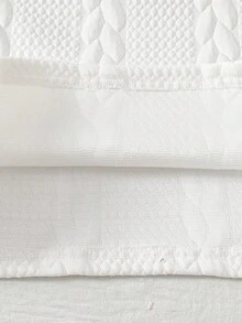 女童时尚休闲可爱套装，印花拼接无袖Polo衫+百褶休闲牛仔裙 - 白色 - 查看 6