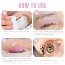 Libeauty 1 par självhäftande ögonfransböjare, ultratunna återanvändbara ögonkuddar, lämpliga för mjuka, tonade fransar eller fransförlängningar, kan användas som ögonfransböjare, för salong och gör-det-själv - Multifärgad - Visa 3