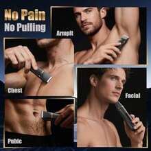 Rasuradora de Lámina y Recortadora de Bikini para Mujer Depiladora Eléctrica Impermeable e Indolora para Piernas Cuerpo Axilas y Vello Facial Inalámbrica con Cuchilla Cerámica Base de Carga USB Tamaño de Viaje Regalo para Ella Rosa-B007 - Negro998 - Ver 6