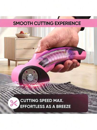 Sladdlös elektrisk sax med automatiskt tygskärningssystem - Max skärtjocklek 1/4 tum, Uppladdningsbart batteri, USB-laddning, För kläder, kartong, mattor, konstläder - Verktyg i industriklass, Perfekt presentval, Sax för tygskärning, Robust verktygsdesign, Konstruktion