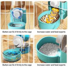 1pc Hanging Pet Water Dispenser, Automatic Feeder Suitable For Rabbits, Guinea Pigs, Cats, Dogs