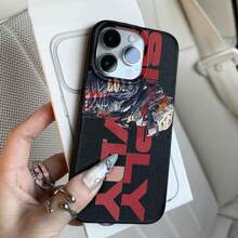 时尚赛车图案手机壳保护套，兼容 17、17pro、17promax、16Pro、16ProMax、14、15、16、13、14、15、12、11 Promax、Plus、Pro，光泽亮丽，坚固耐用，防刮花，时尚美观，是完美的礼物。 - 彩色 - 查看 2