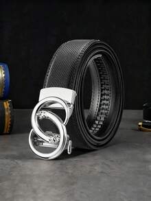 男士合金自动扣皮带 - 轻盈奢华时尚高端商务皮带，47英寸，牛仔皮带。适合派对聚会和办公室通勤，经久耐用 - 是节假日和周年纪念日送给男友和父亲的完美之选。 - 彩色 - 查看 4