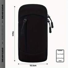 男女通用超薄腕带手机袋，适合跑步、户外健身，斜挎手机臂带包 - 彩色 - 查看 4