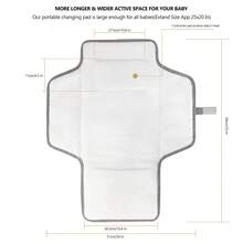 CPC Simple Wickelunterlage – Tragbar für Mütter und Babys, faltbar, leicht abwischbar, wasserdichtes PEVA-Gewebe - C - Übersicht 5