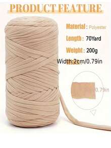 250g/Ball Thick Handmade Knitting Yarn (Chunky) - Extra Large Chunky Roving, Suitable For DIY Knitting Bags, Baskets, Blankets, Rugs - Handcraft Knitting & Handbag Making Material, DIY Wallet Crafting - Multicolor - View 3