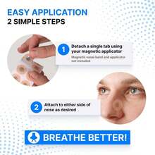 120/30pcs Magnetic Nose Strips, Oil-Free, Friendly Light Beige,Boost Oxygen Intake, Sweat-Resistant, For Expanding Nose And Increasing Oxygen Flow - Replacement Sticker - View 5