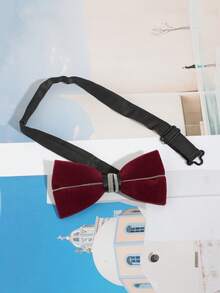 1pc Fashionable Casual Solid Color Bow Tie For Men, Comfortable & Versatile For Party, Banquet And Daily Wear - Solid Color - View 7