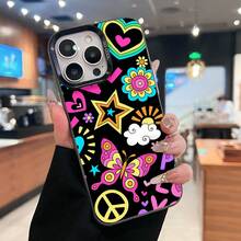 Esta elegante funda es compatible con los modelos  17, 16, 15, 14 Pro Max, 13, 12, 11, XR y XS Plus. Fabricada en silicona TPU, ofrece protección contra golpes y caídas, además de una sensación superior. Es un regalo ideal para familiares, amigos y seres queridos, y una opción perfecta para San Valentín.fundas para ,fundas,accesorios para celular,fundas para celular,fundas para  13,funda  13,funda  16,funda  17 pro max,funda  15,fundas para  16,fundas  11,fundas - Negro - Ver 2