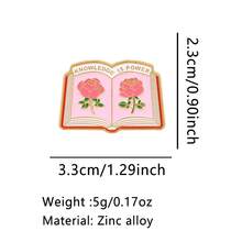 1pc Pink Quote Series Brooch, Unique Enamel Lapel Pin - Lovely Badge For Backpacks And Clothes, Valentine's Day Pink Gift - Pink - View 13