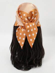 1pc Bandana Polka Dot Print Scarf, Shawl, Neck Wrap, Headband For Women - Multicolor - View 7