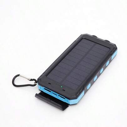 10000mAh Power bank para cargar celular Banco de energía Solar Digital de carga rápida ,Cargador portátil de Carga rápida, Equipo de Campamento para la Familia  , Carga Rápida, Alta Capacidad, Ideal Para Viajes