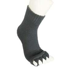 Toe Separator Socks Yoga Sports Gym Health Massage Foot Alignment Socks - 黑色 - 查看 8