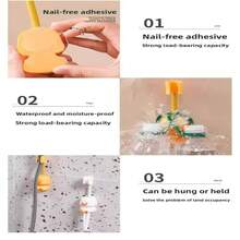 1pc Adhesive Bathroom Handheld Shower Head Holder, Adjustable Angle For Convenient Use, Fits Any Shower Setup! Bathroom Shower Wall Mount Bracket, 360 Degree Adjustable Duck Shower Rack, No Drilling Required - Multicolor - View 13