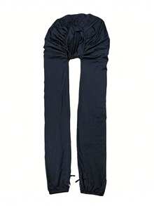 1pc Women's Breathable Hairnet Pantyhose, Suitable For Long Braids, Messy Buns, Sleep Cap, Casual & Versatile Wear - Black - View 3