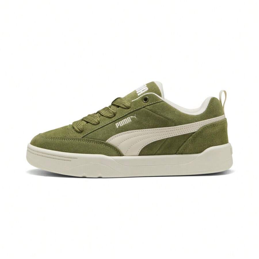 Puma Unisex Park Casual Low-Top Sneakers 40160612 - Olive Green - View 1