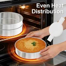 包含100张烘焙纸的多功能烤盘，适用于蛋糕、米糕和甜点，配有不粘蛋糕模具和家用厨房DIY烘焙工具套装 - 銀色 - 查看 5