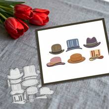 创意帽子模具、DIY剪贴簿相册和压花模板、贺卡制作工具、卡片纸切割工艺品、礼品卡制作模板模切。 - 銀色 - 查看 7