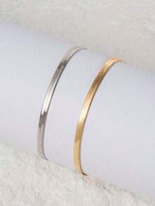 两件套不锈钢手链，适合送给女朋友/闺蜜 - 彩色 - 查看 6