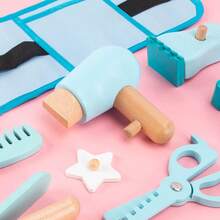 3-6 Years Old Kids Realistic Repair Tool Waist Bag Role Play Wooden Toy Screw Assembly DIY Fun - Multicolor - View 10