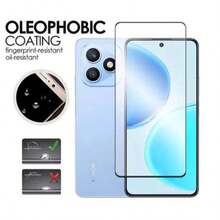 荣耀X8D钢化膜 全屏覆盖 防爆防刮 9H硬度 高清透明 防指纹 易贴膜 1张钢化膜+1张镜头膜 - 2IN1 - 查看 3