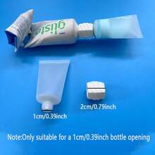 6pcs 1.01oz Travel Bottles With Adapters - Leak-Proof Refillable Containers For Toiletries, Cosmetics & Skincare - Durable Plastic, Compact Design For Travel, Gym, Daily Use - White - View 5