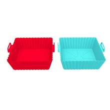 1pc/2pcs Reusable Silicone Air Fryer Mat, Heat Resistant Up To 240°C, Silicone Air Fryer Liners, Reusable Organic Silicone Air Fryer Pads, Deep Fryer Accessories, Kitchen Accessories Replacement Baking Mat - Multicolor - View 12