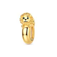 1Pc Gold Color Silver Color Lovely Animal Pet Dog Cat Elephant Lion Tiger Sloth Leopard Silicone Stopper Spacer Bead Charm Fit Bracelet Bangle Beads For Diy Jewelry Making Jewellery Accessories - Silver Or Gold - View 13