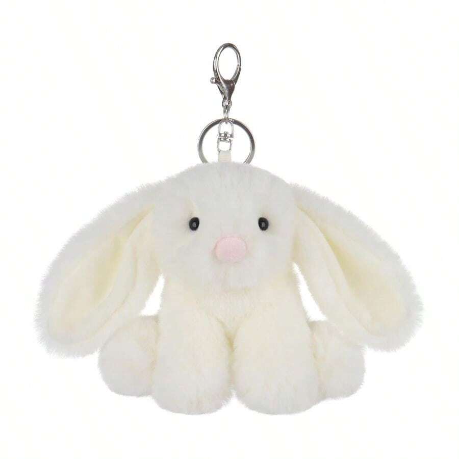 Lamb White Bunny Cute Keychain, Soft Stuffed Plush Keychain Toys For Kids Backpack, Purse, 6 Inches - B0F1SZYV74 - 查看 1