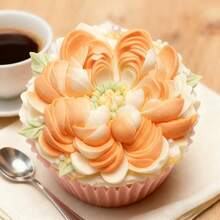 Silicone Mold Suitable For 3D Peony, Buttercup And Austin Style Flowers, Including Mousse Cake Mold, Floral Cake Decoration Mold, Flower Pudding Mold And Chocolate Pudding Mold, For Cake Decoration - trắng - Xem 2