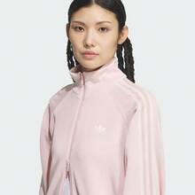 Adidas Originals Women's KNIT BALOON TT Jacket Knitted Hooded Cardigan KQ5489 - Pink - View 4