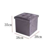 This Spacious Storage Ottoman, Which Also Serves As A Padded Footstool, Upholstered Footstool, Bedside Stool, And Shoe-Changing Stool, Is Suitable For Living Rooms, Entryways, Bedrooms, And Student Dormitories. It Is Available In 3 Sizes And 5 Colors. - Grey - View 8