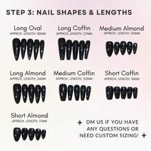 Valentine's Day Glam Press On Nails | Customizable Durable Fake Nails Kit-Spring Nail Art - Cr269 Eagle Hook Armor - View 4