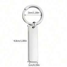 1pc Inspirational Gift Best Friend Keychain BFF Gift Brother Gift Boyfriend Gift Atomic Keychain Coworker Gift Motivational Gift Inspired Gift Cousin Gift Sister Gift Mothers Day Gift - Silver - View 5