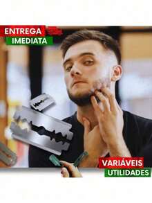 Combo 150 Lâmina Para Barbear Profissional  Lord alta Qualidade e Durabilidade linha premium - COMBO 150 FOLHAS - Visão 2