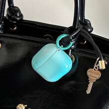 Minimalist Pink Ombre & Washed Blue Ombre Earphone Case Compatible With AirPods Pro 2, Cute Apple 4 Minimalist 3 New 1/2 Generation Earphone Case For Women - Multicolor - View 7