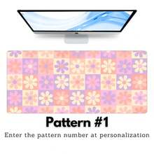 Cute Pastel Floral Patchwork Desk Mat, Large Mouse Pad, Gaming Mousepad Deskpad, Full Size Mice Pad, Desk Matt For Keyboard, Laptop, - A - View 2