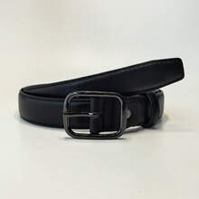 1pc Black Solid Color Casual Women's Belt, Suitable For Daily Wear - Multicolor - View 8