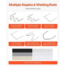 Plastic Welder 220W Plastic Welder Gun Kit With 1200 Staples & 76 Rods - 220 W - Xem 5
