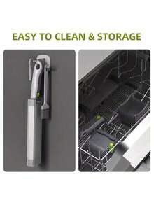 1 Set Manual Meat Slicer And Mincer - Stainless Steel Meat Cutter, Suitable For Fresh Beef, Pork And Mutton - Household Cooking And BBQ Kitchen Knives, Gray, Fresh Meat Cutter, Meat Slicer, Meat Grinder, Kitchen Utensil Set, Food Slicer, BBQ Assistant, Suitable For Beef, Salmon, Lamb, Vegetables, No Electricity Or Battery Required, Dedicated For Cooking And BBQ Hot Dishes - Multicolor - View 7