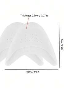 1-3 Cặp miếng bảo vệ mũi giày, miếng bọc ngón chân bằng silicon cho giày cao gót, miếng đệm ngón chân chống ma sát, vừa vặn với giày cỡ lớn hơn nửa - trắng - Xem 6